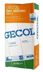 Mortero seco de revestimiento, de gran plasticidad, Sec siliceo de Gecol. Gris. Saco 25 kg